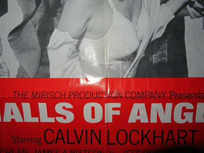 HALLS OF ANGER US ONE SHEET POSTER TONY CALVIN LOCKHART 1970 Movie posters