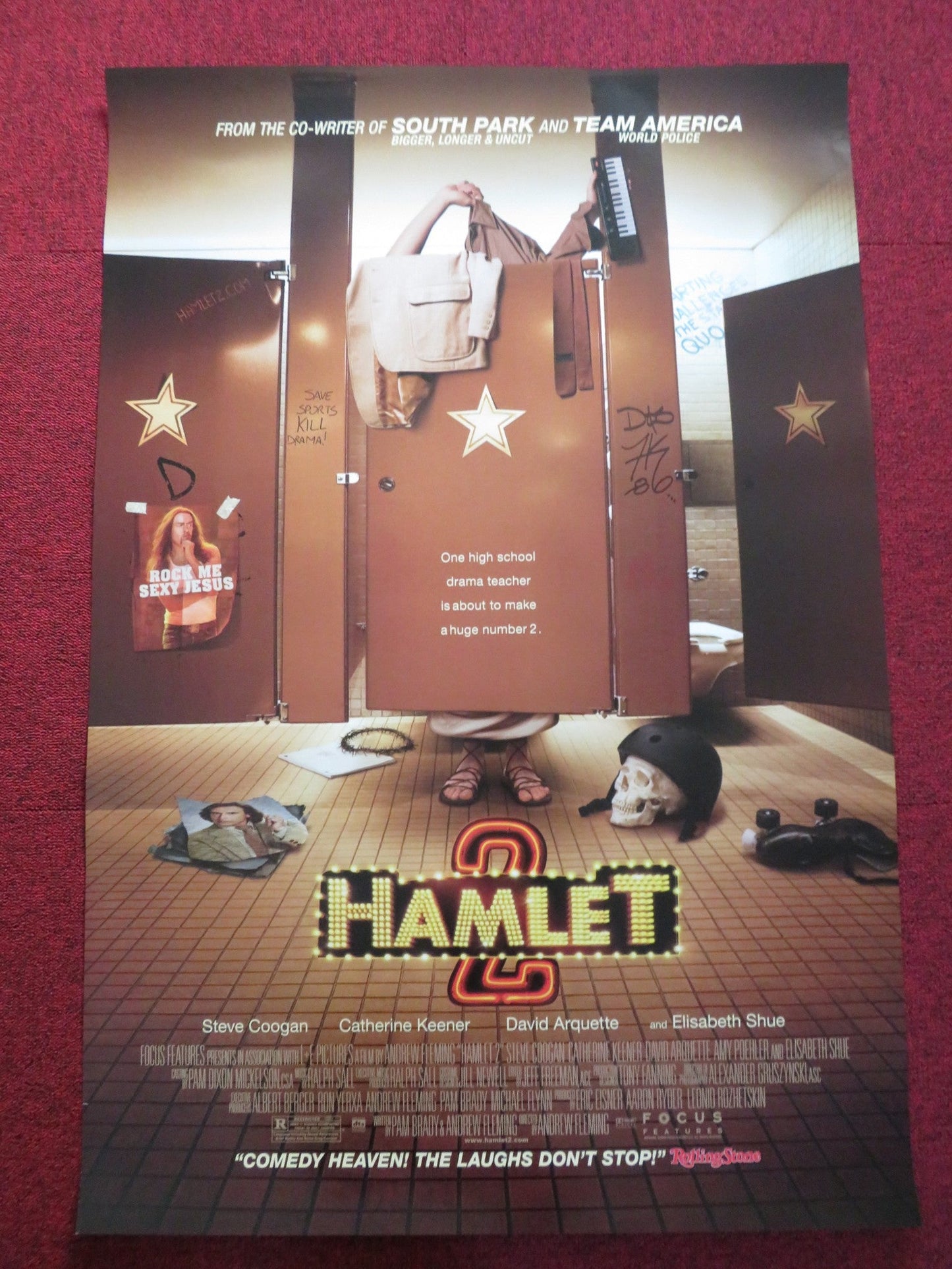 HAMLET 2 US ONE SHEET ROLLED POSTER STEVE COOGAN DAVID ARQUETTE 2008 Rendezvous Cinema Movie posters