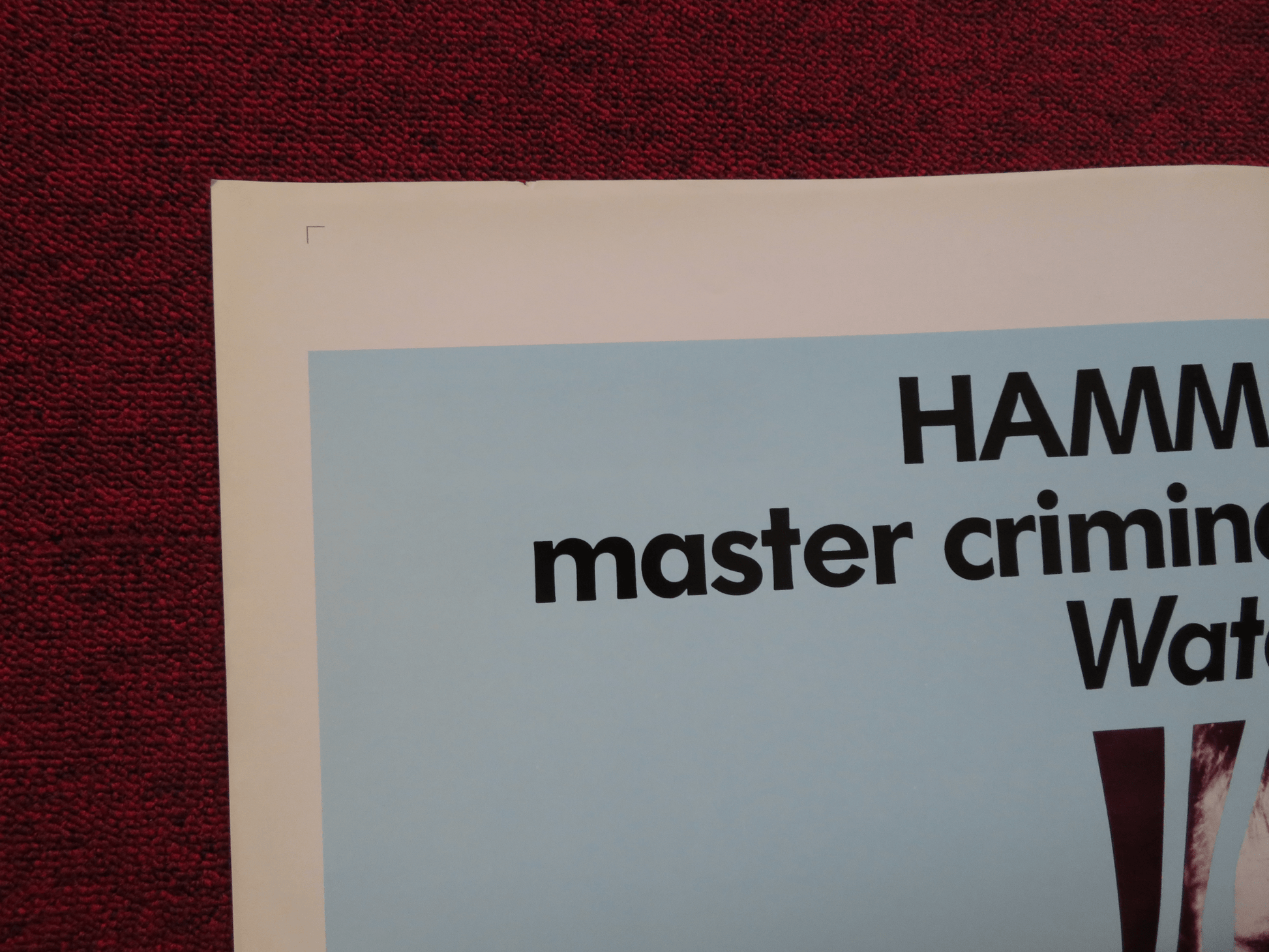 HAMMERSMITH IS OUT FOLDED US ONE SHEET POSTER ELIZABETH TAYLOR RICHRD BURTON '72 Rendezvous Cinema Movie posters