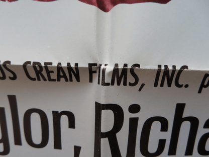 HAMMERSMITH IS OUT FOLDED US ONE SHEET POSTER ELIZABETH TAYLOR RICHRD BURTON '72 Rendezvous Cinema Movie posters