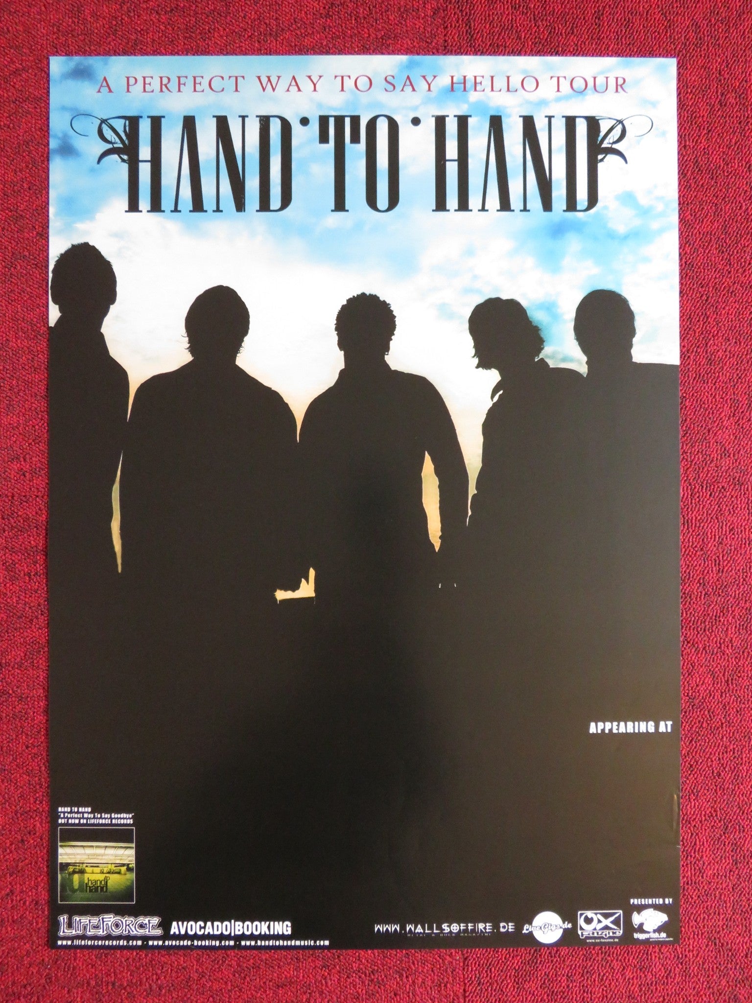 HAND TO HAND A PERFECT WAY TO SAY HELLO GERMAN MUSIC PROMO TOUR POSTER 2005 Rendezvous Cinema Movie posters