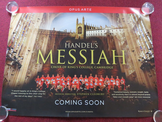 HANDEL'S MESSIAH CHOIR OF KINGS COLLEGE CAM... UK QUAD (30"x 40") ROLLED POSTER Rendezvous Cinema Movie posters