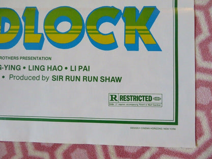 HANDLOCK / Shaolin Handlock US ONE SHEET ROLLED POSTER LI CHENG - YING 1980 Movie posters