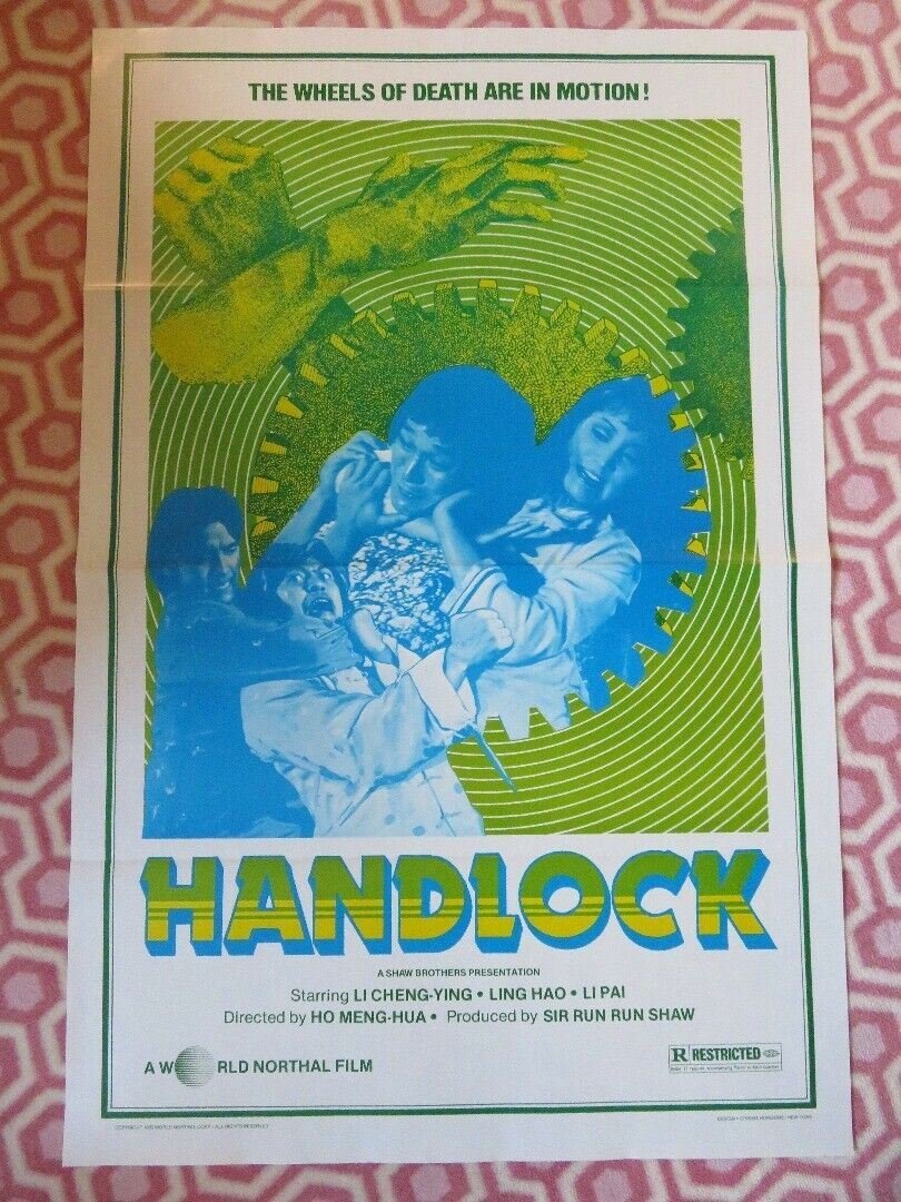 HANDLOCK / Shaolin Handlock US ONE SHEET ROLLED POSTER LI CHENG - YING 1980 Movie posters