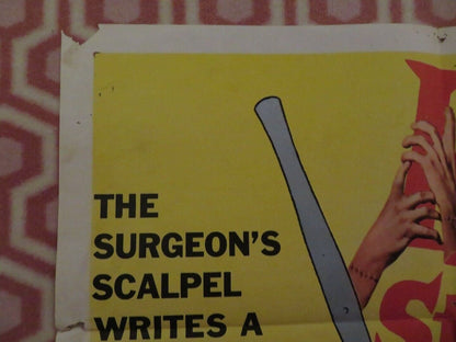 HANDS OF A STRANGER US ONE SHEET POSTER PAUL LUKATHER JOAN HARVEY 1962 Movie posters