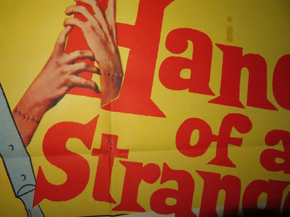 HANDS OF A STRANGER US ONE SHEET POSTER PAUL LUKATHER JOAN HARVEY 1962 Movie posters