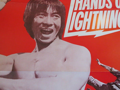 HANDS OF LIGHTNING / Chunyong-ran KUNG FU US ONE SHEET ROLLED POSTER J LEE 1982 - Rendezvous Cinema