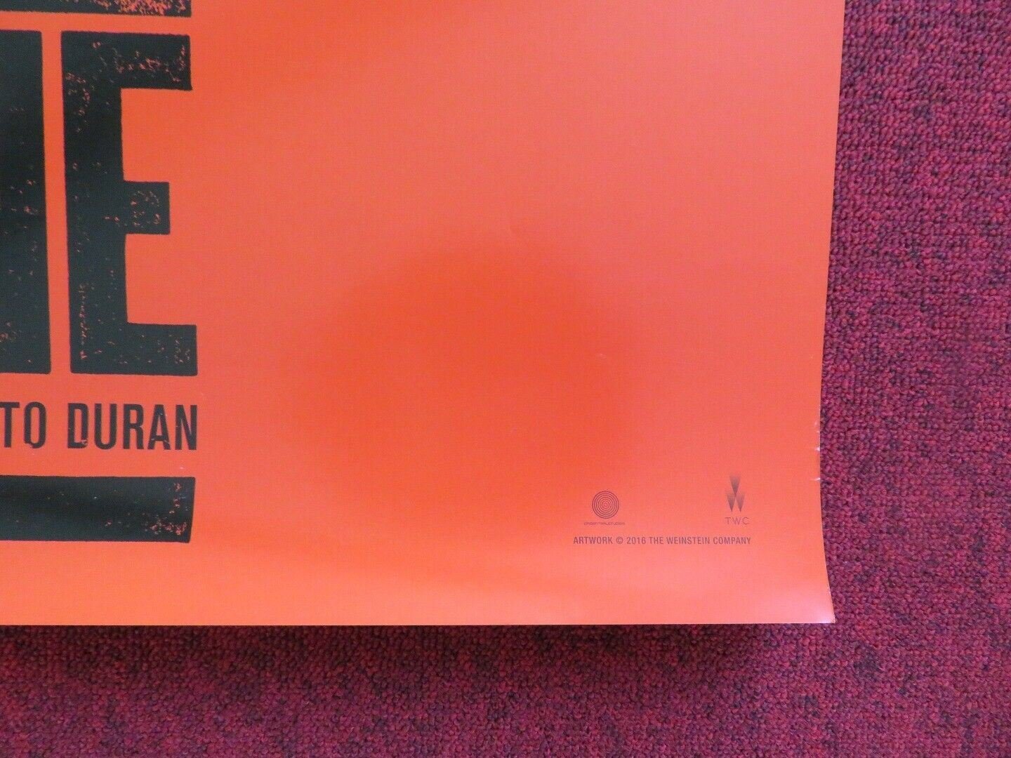 HANDS OF STONE US ONE SHEET ROLLED POSTER EDGAR RAMIREZ ROBERT DE NIRO 2016 Movie posters