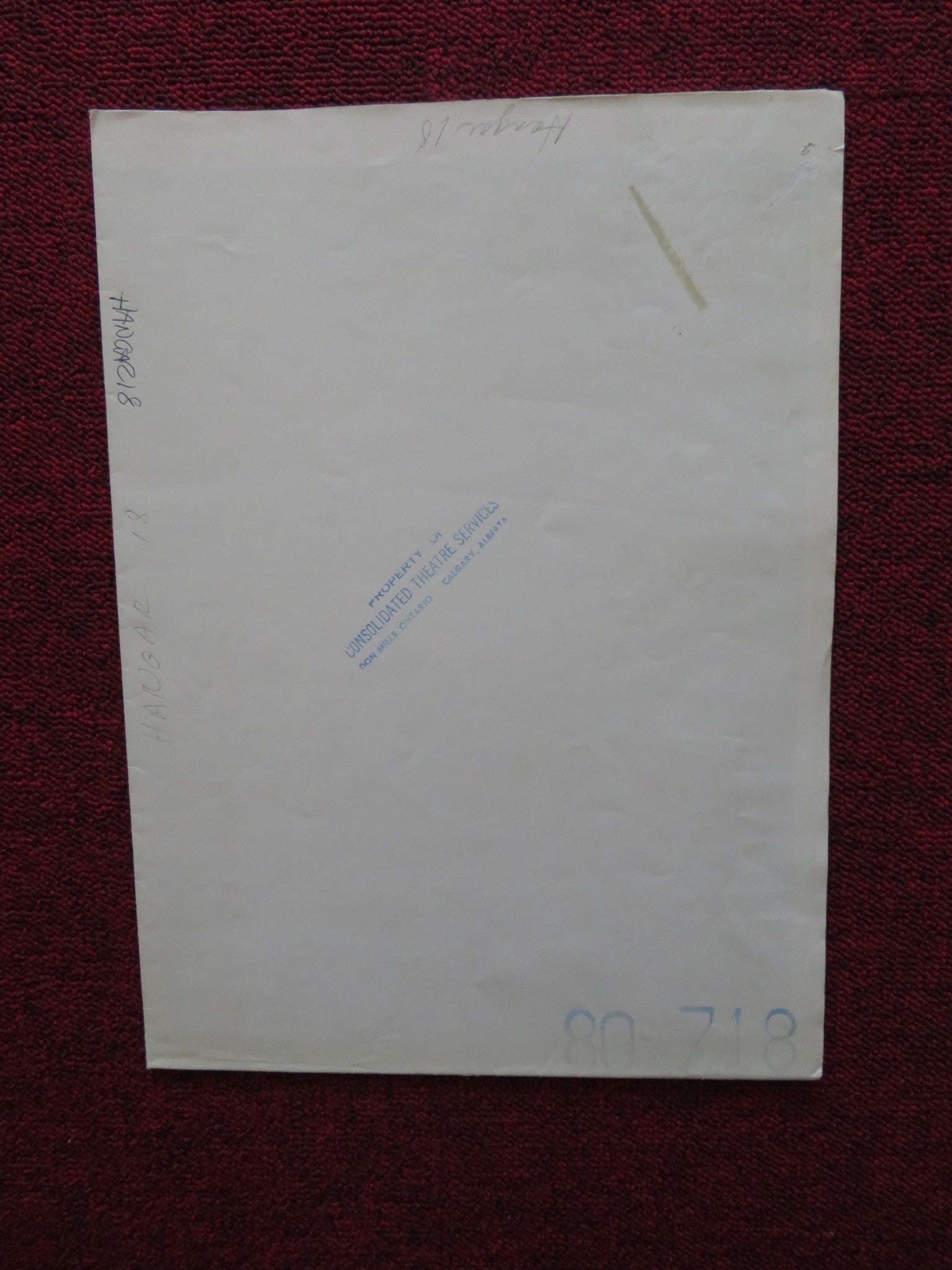 HANGAR 18 FOLDED US ONE SHEET POSTER DARREN MCGAVIN ROBERT VAUGHN 1980 Rendezvous Cinema Movie posters