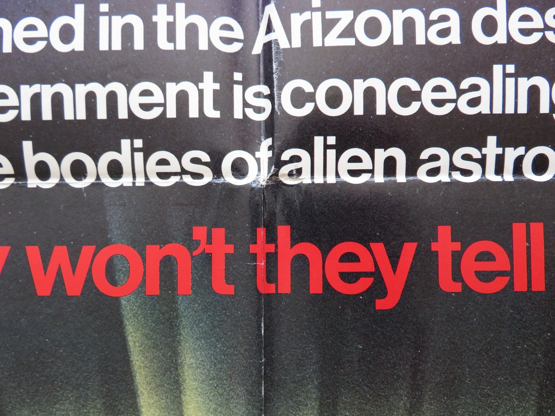 HANGAR 18 FOLDED US ONE SHEET POSTER DARREN MCGAVIN ROBERT VAUGHN 1980 Rendezvous Cinema Movie posters