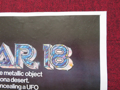 HANGAR 18 FOLDED US ONE SHEET POSTER DARREN MCGAVIN ROBERT VAUGHN 1980 Rendezvous Cinema Movie posters