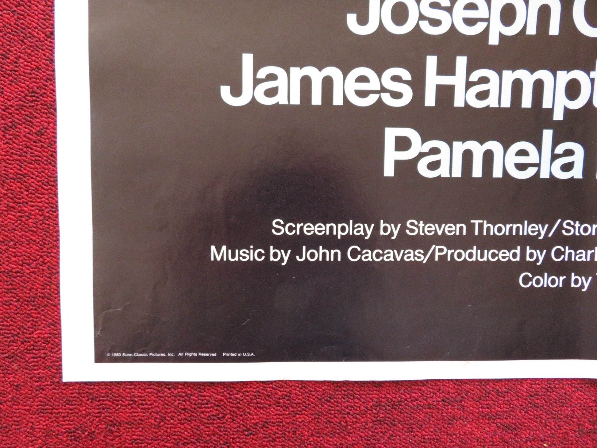 HANGAR 18 FOLDED US ONE SHEET POSTER DARREN MCGAVIN ROBERT VAUGHN 1980 Rendezvous Cinema Movie posters