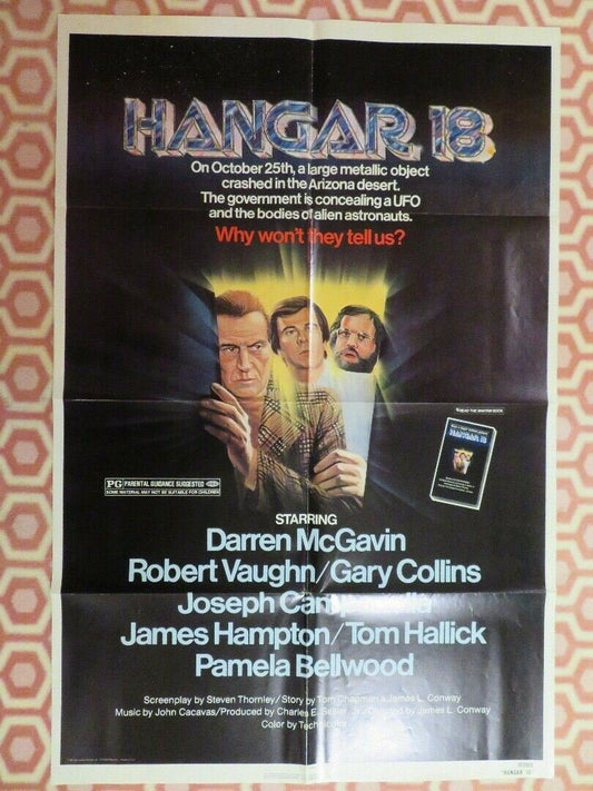 HANGER 18 US ONE SHEET POSTER DARREN MCGAVIN ROBERT VAUGHN 1980 BOOK Movie posters