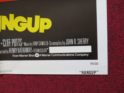 HANGUP FOLDED US ONE SHEET POSTER WILLIAM ELLIOTT MARKI BEY 1974 Rendezvous Cinema Movie posters