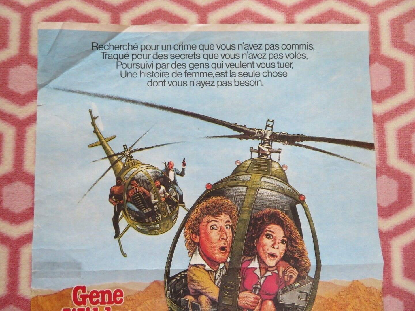 HANKY PANKY BELGIUM (21"x 14.5") POSTER GENE WILDER GILDA RADNER 1982 Movie posters