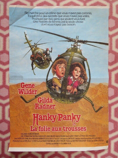 HANKY PANKY BELGIUM (21"x 14.5") POSTER GENE WILDER GILDA RADNER 1982 Movie posters