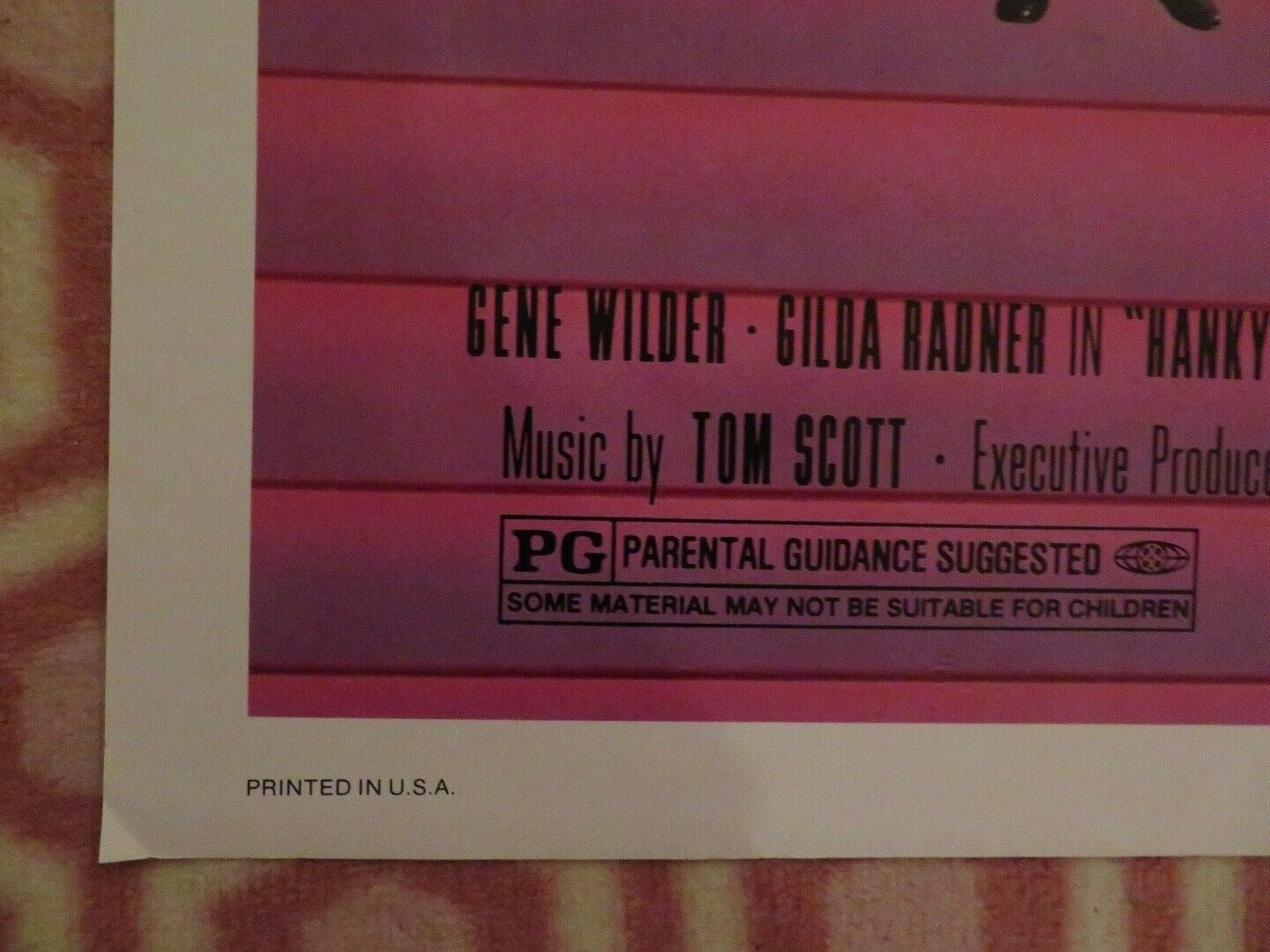HANKY PANKY FOLDED US ONE SHEET POSTER GILDA RADNER GENE WILDER 1982 - Rendezvous Cinema
