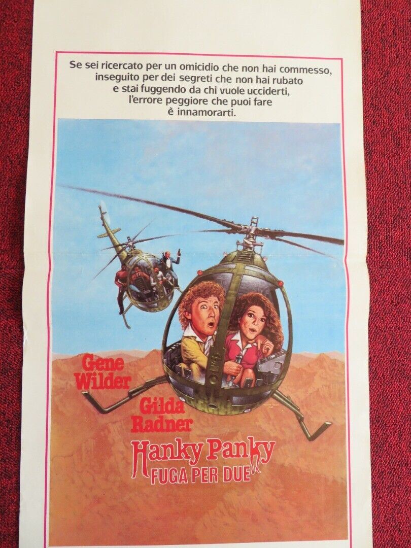 HANKY PANKY ITALIAN LOCANDINA(27.5"x13") POSTER GENE WILDER GILDA RADNER 1982 Movie posters