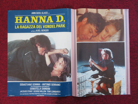 HANNA D. - THE GIRL FROM VONDEL PARK - A ITALIAN FOTOBUSTA POSTER GLASS 1984 Rendezvous Cinema Movie posters