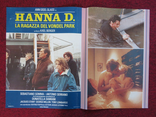 HANNA D. - THE GIRL FROM VONDEL PARK - B ITALIAN FOTOBUSTA POSTER GLASS 1984 Rendezvous Cinema Movie posters