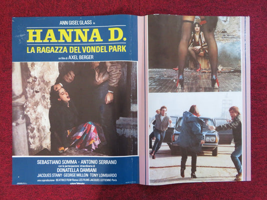 HANNA D. - THE GIRL FROM VONDEL PARK - C ITALIAN FOTOBUSTA POSTER GLASS 1984 Rendezvous Cinema Movie posters