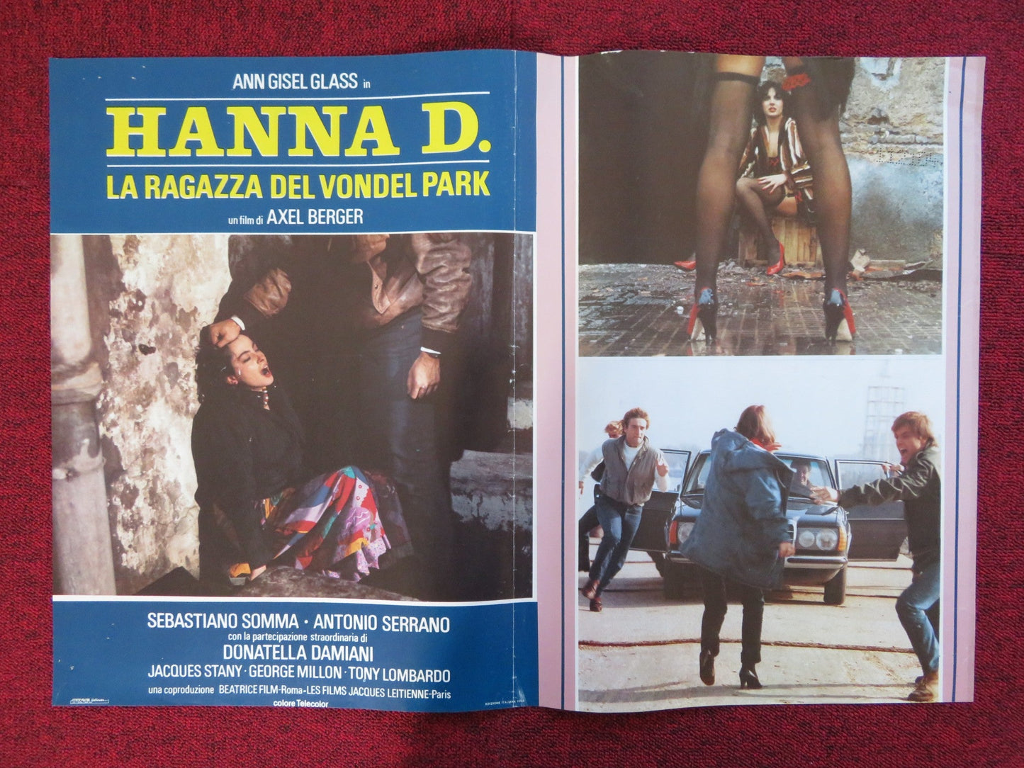 HANNA D. - THE GIRL FROM VONDEL PARK - C(2) ITALIAN FOTOBUSTA POSTER GLASS 1984 Rendezvous Cinema Movie posters
