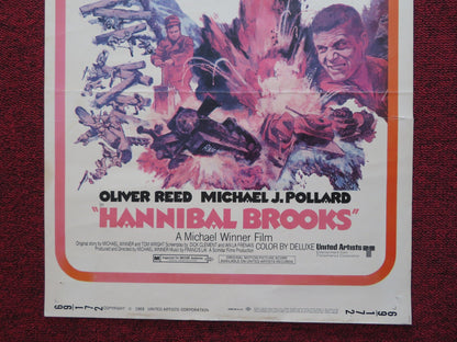 HANNIBAL BROOKS US INSERT (14"x 36") POSTER OILVER REED MICHEAL J.POLLARD 1969 Rendezvous Cinema Movie posters