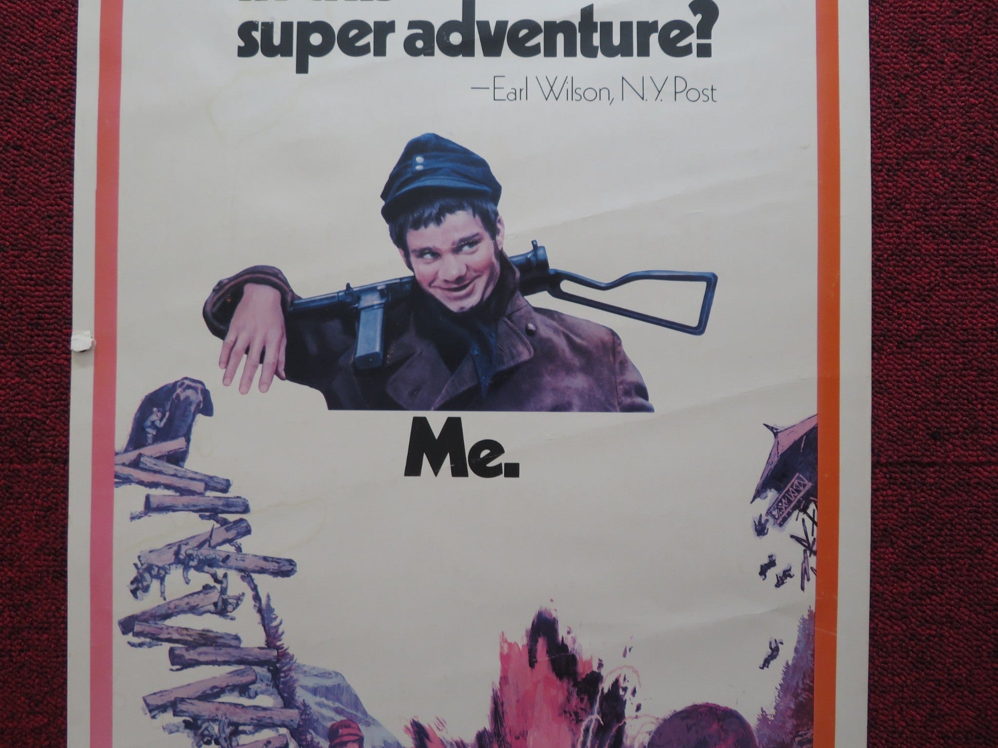 HANNIBAL BROOKS US INSERT (14"x 36") POSTER OILVER REED MICHEAL J.POLLARD 1969 Rendezvous Cinema Movie posters