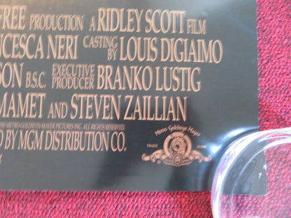 HANNIBAL US ONE SHEET ROLLED POSTER ANTHONY HOPKINS JULIANNE MOORE 2001 Rendezvous Cinema Movie posters