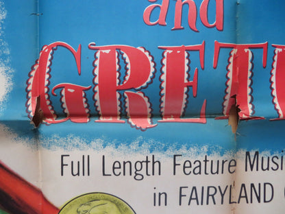 HANSEL AND GRETEL US 3 SHEET POSTER ANNA RUSSELL MILDRED DUNNOCK 1954 Rendezvous Cinema Movie posters