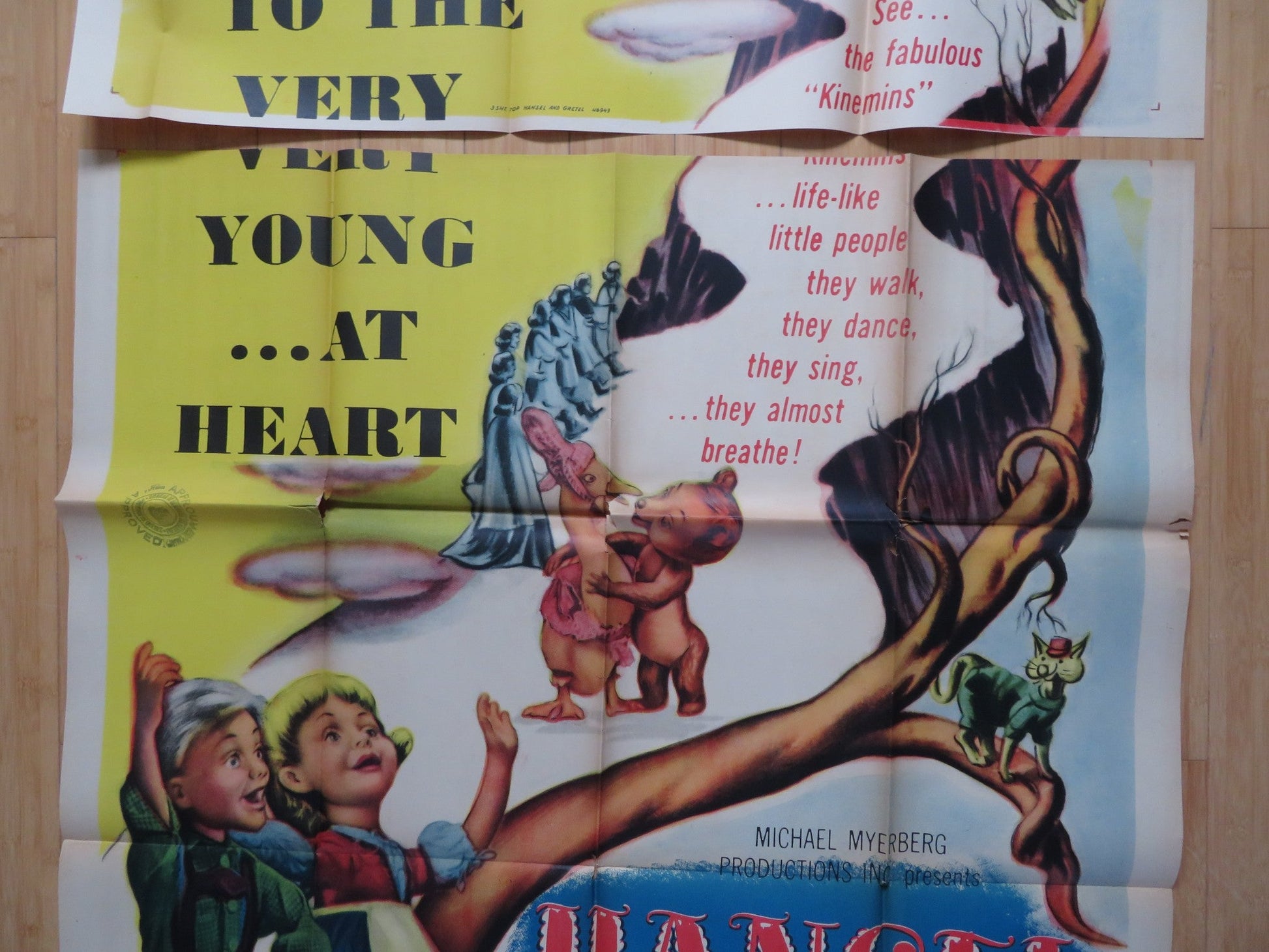 HANSEL AND GRETEL US 3 SHEET POSTER ANNA RUSSELL MILDRED DUNNOCK 1954 Rendezvous Cinema Movie posters