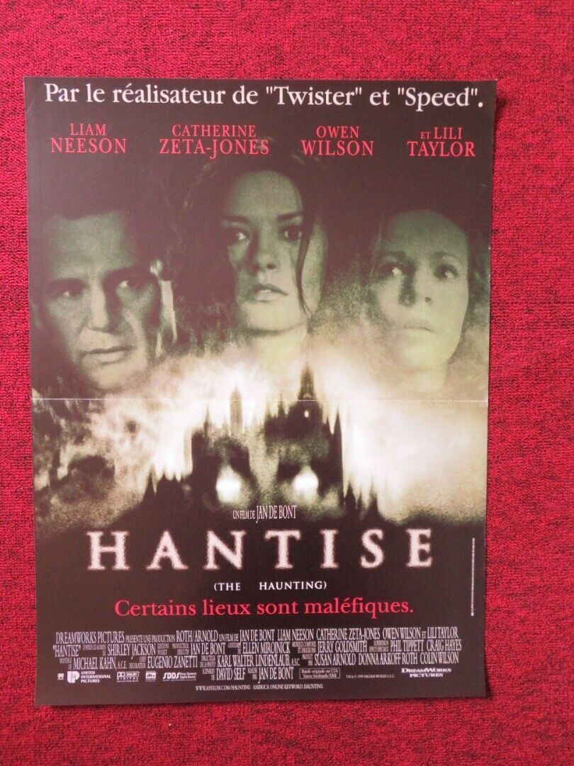 HANTISE / THE HAUNTING FRENCH (16"x 21.5") POSTER LIAM NEESON ZETA - JONES 1999 Movie posters