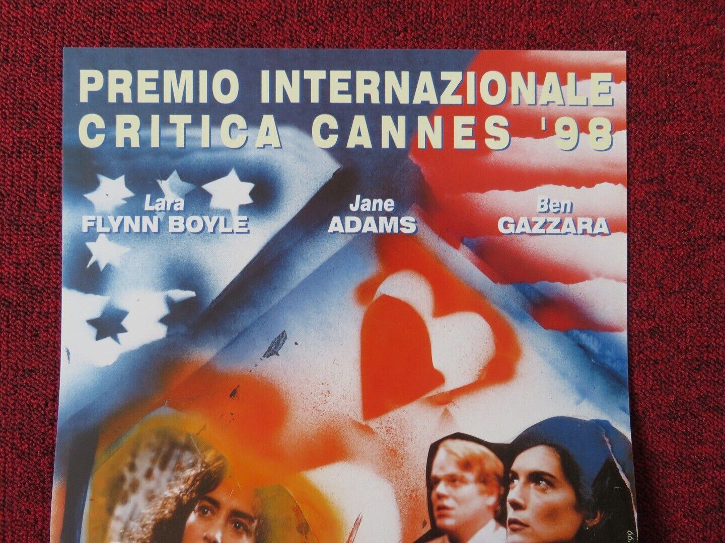 HAPPINESS ITALIAN LOCANDINA (23.5"x11.5") POSTER BEN GAZZARA 1998 - Rendezvous Cinema