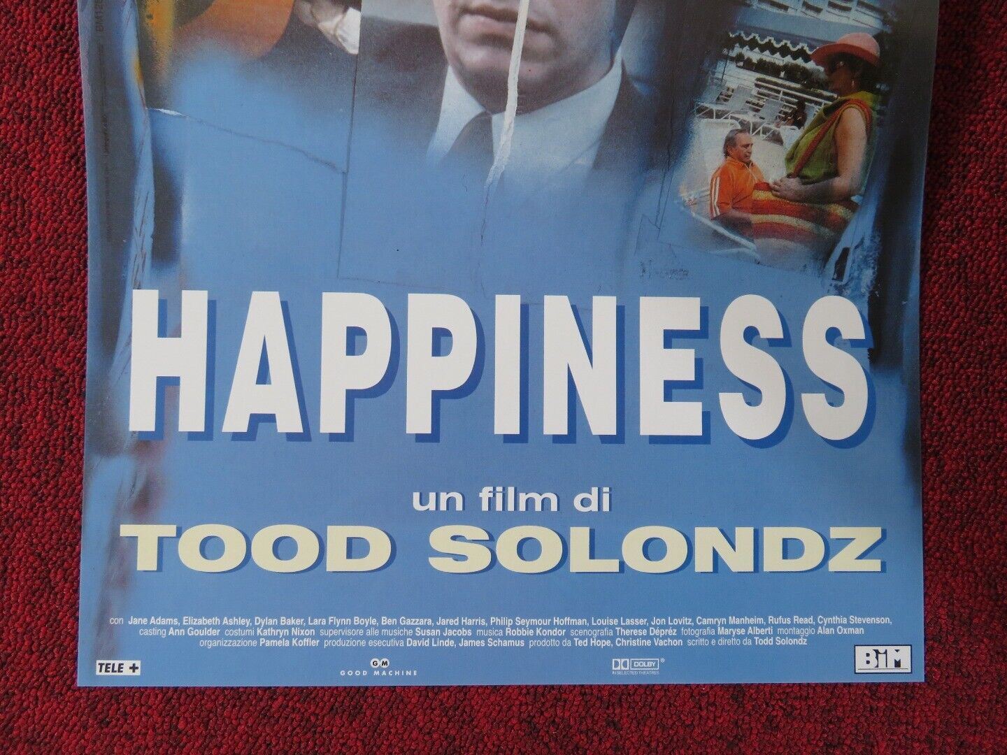 HAPPINESS ITALIAN LOCANDINA (23.5"x11.5") POSTER BEN GAZZARA 1998 - Rendezvous Cinema