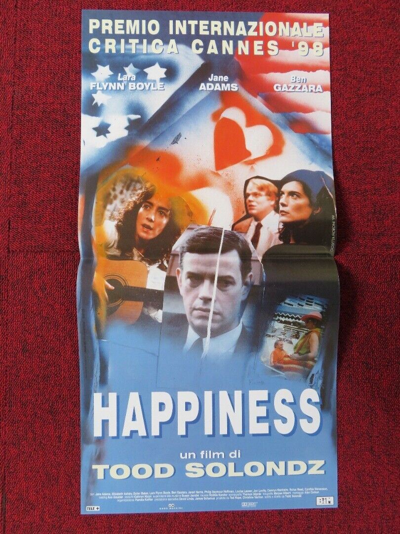 HAPPINESS ITALIAN LOCANDINA (23.5"x11.5") POSTER BEN GAZZARA 1998 - Rendezvous Cinema