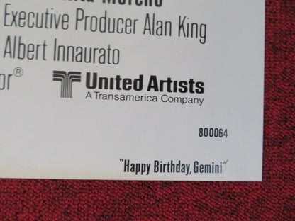 HAPPY BIRTHDAY GEMINI FOLDED US ONE SHEET POSTER MADELINE KHAN RITA MORENO 1980 Movie posters