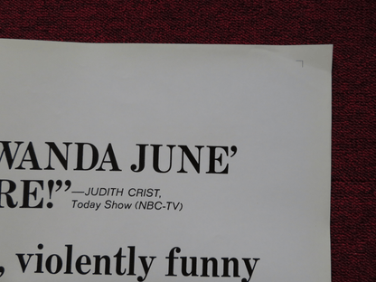 HAPPY BIRTHDAY WANDA JUNE FOLDED US ONE SHEET POSTER ROD STEIGER S.YORK 1971 Rendezvous Cinema Movie posters