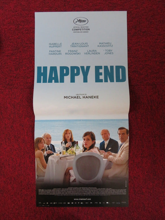 HAPPY END ITALIAN LOCANDINA POSTER TOBY JONES ISABELLE HUPPERT 2017 Rendezvous Cinema Movie posters