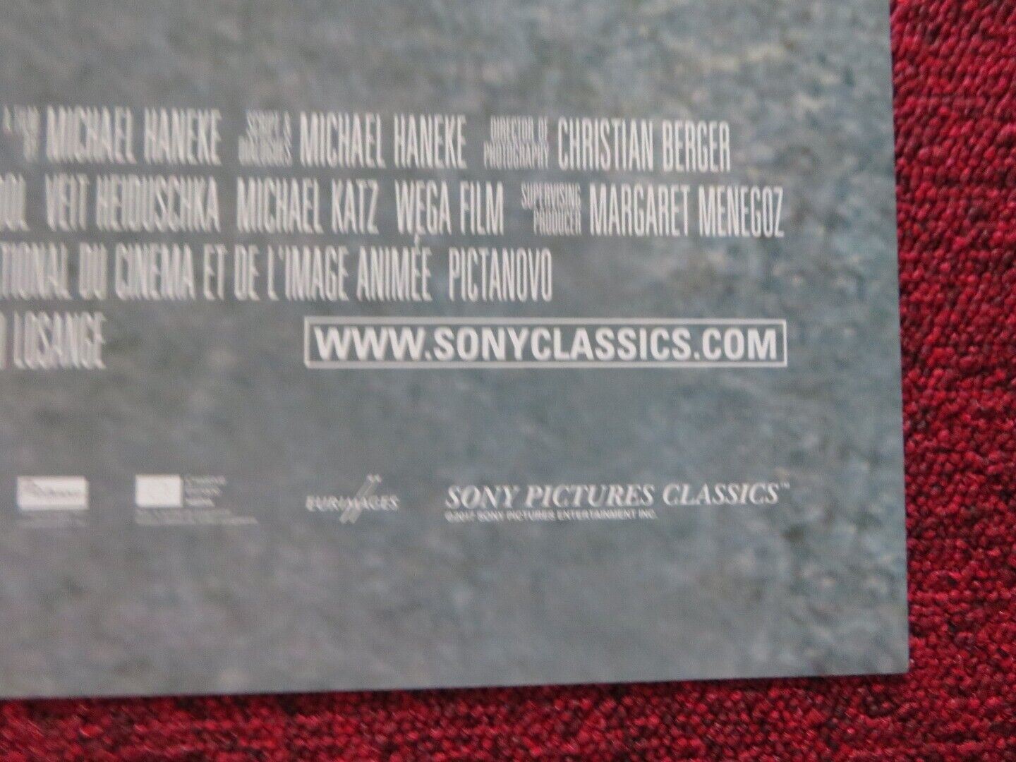 HAPPY END US ONE SHEET ROLLED POSTER ISABELLE HUPPERT JEAN LOUIS TRINTIGNANT '17 Movie posters