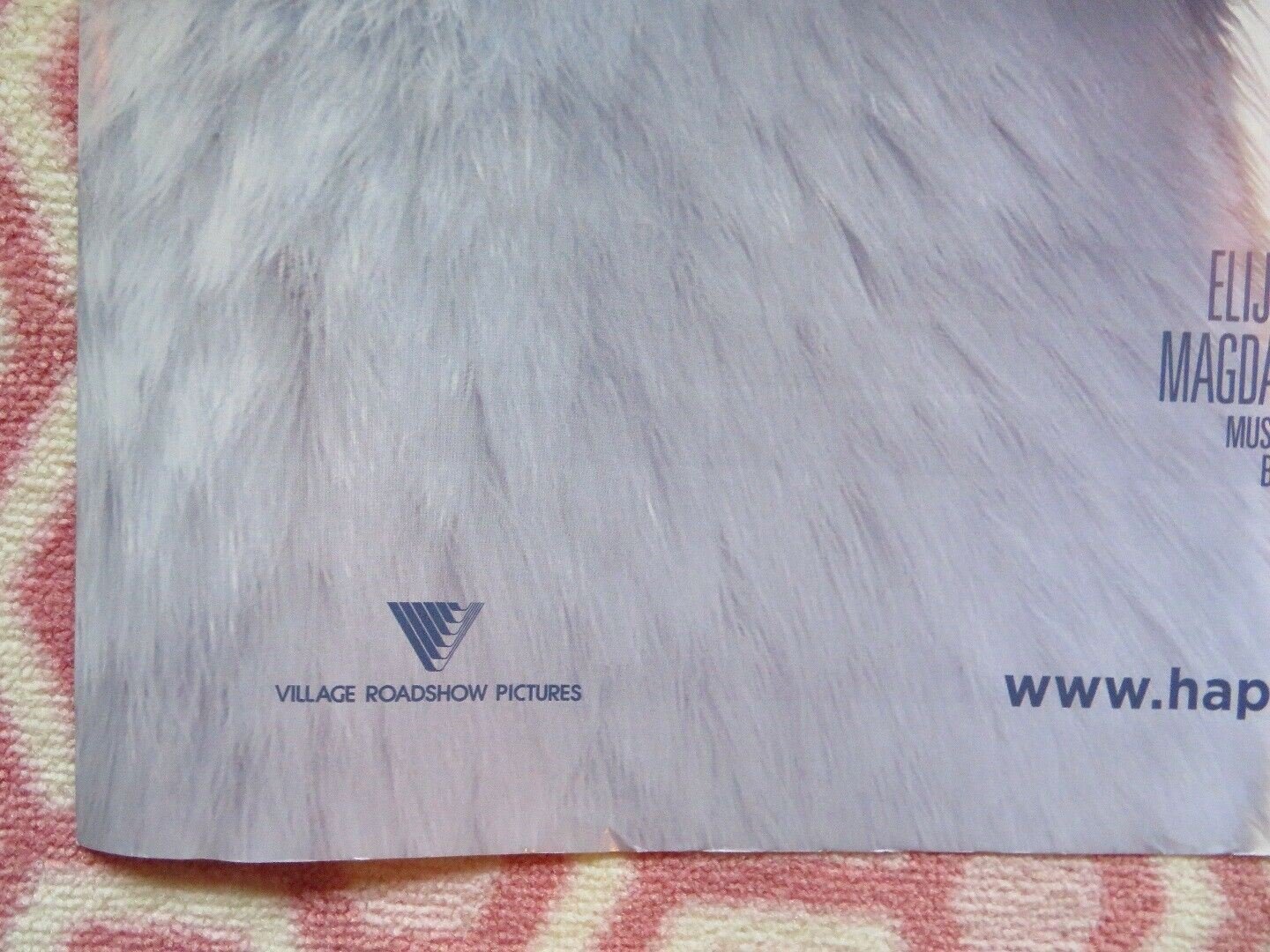 HAPPY FEET 2 QUAD (30"x 40") ROLLED POSTER ELIJAH WOOD ROBIN WILLIAMS BRAD PITT Movie posters