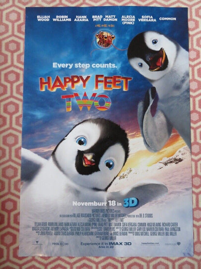 HAPPY FEET 2 US ONE SHEET ROLLED POSTER ELIJA WOOD ROBIN WILLIAMS 2011 Movie posters