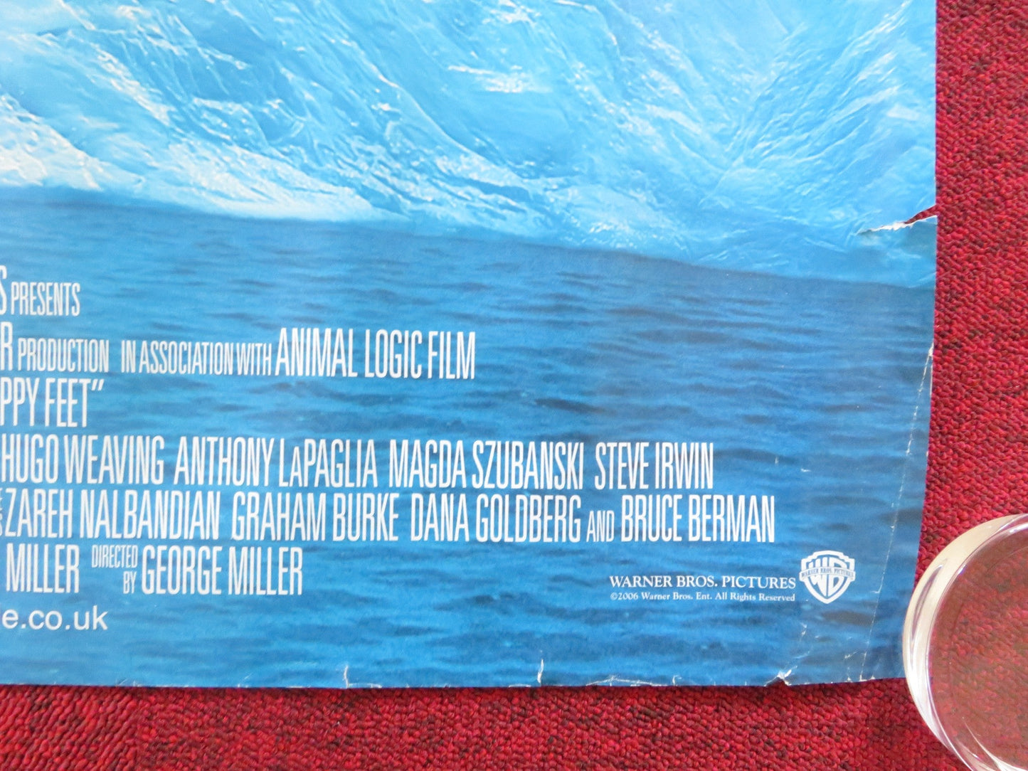 HAPPY FEET UK QUAD (30"x 40") ROLLED POSTER ELIJAH WOOD ROBIN WILLIAMS 2006 Rendezvous Cinema Movie posters