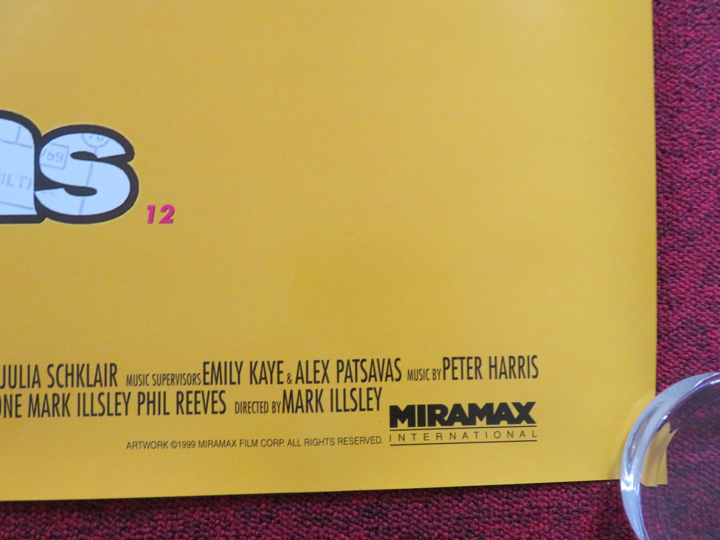 HAPPY, TEXAS UK QUAD (30"x 40") ROLLED POSTER JEREMY NORTHAM STEVE ZAHN 1999 Rendezvous Cinema Movie posters