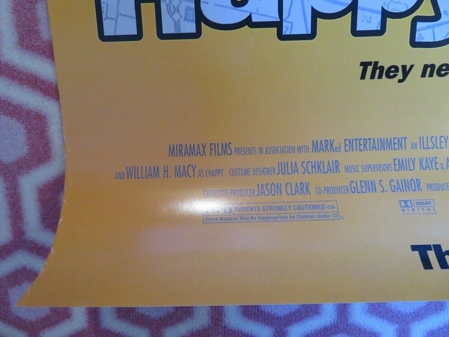 HAPPY TEXAS US ONE SHEET ROLLED POSTER STEVE ZAHN 1999 Movie posters