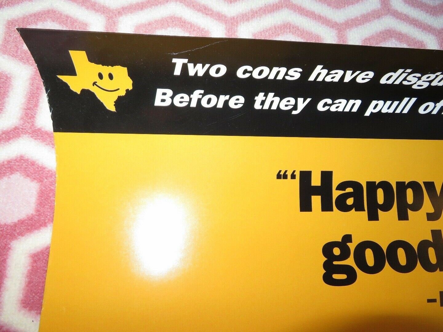 HAPPY TEXAS US ONE SHEET ROLLED POSTER STEVE ZAHN 1999 Movie posters