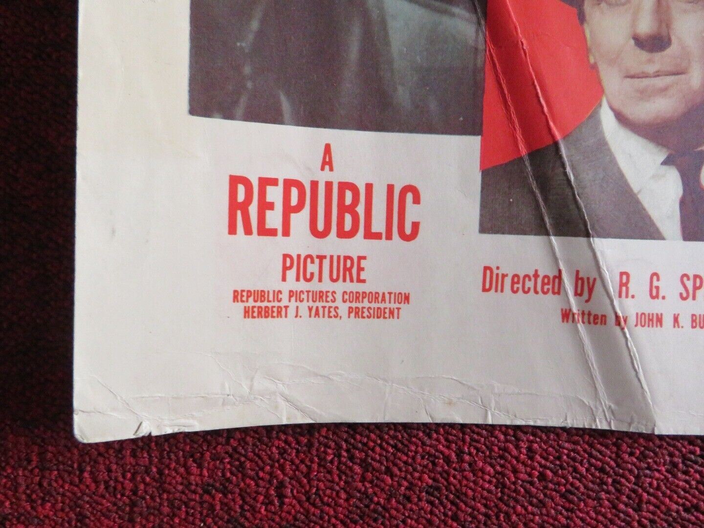 HARBOR OF MISSING MEN US HALF SHEET (22"x 28") POSTER RICHARD DENNING 1950 Movie posters