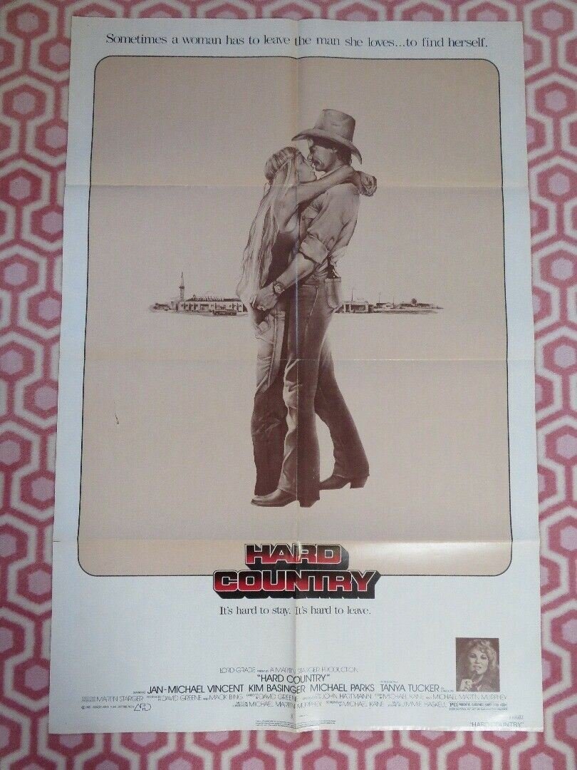 HARD COUNTRY FOLDED US ONE SHEET POSTER JAN - MICHAEL VINCENT 1981 Movie posters