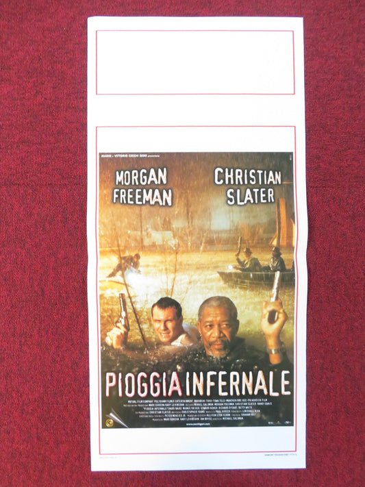 HARD RAIN ITALIAN LOCANDINA POSTER MORGAN FREEMAN CHRISTIAN SLATER 1998 Rendezvous Cinema Movie posters