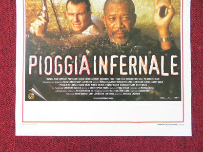 HARD RAIN ITALIAN LOCANDINA POSTER MORGAN FREEMAN CHRISTIAN SLATER 1998 Rendezvous Cinema Movie posters