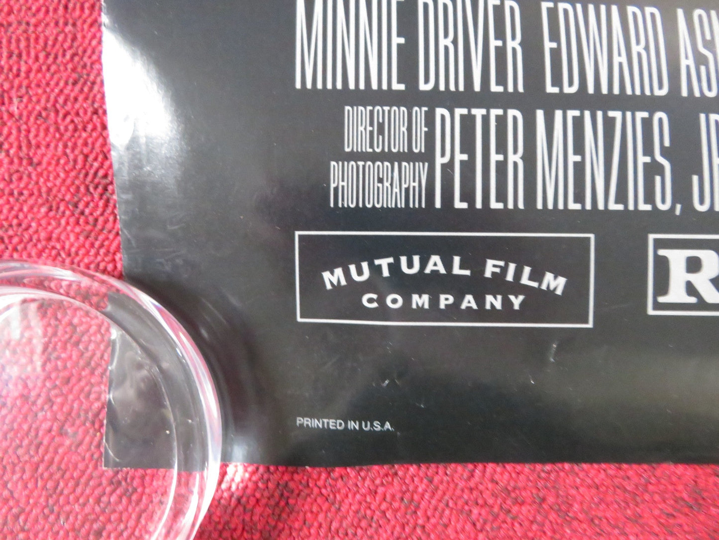 HARD RAIN US ONE SHEET ROLLED POSTER MORGAN FREEMAN CHRISTIAN SLATER 1998 Rendezvous Cinema Movie posters